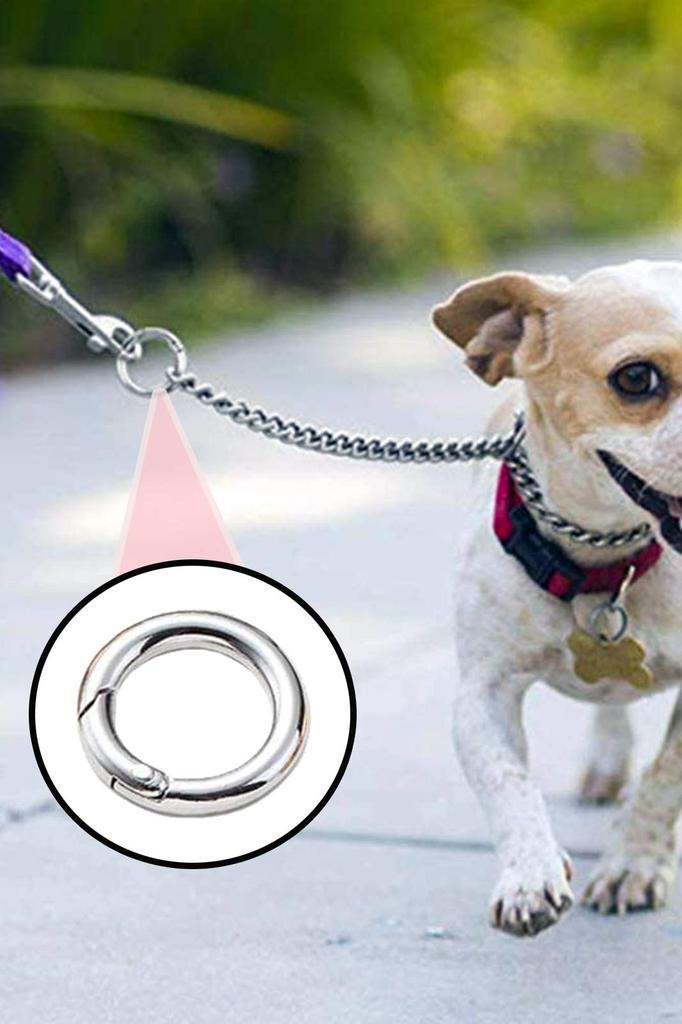 Round Carabiner Key Shu Tech Smart Key Round Carabiner Keychains with Double Rings Set of Rings, Rings, (35mm, 32)