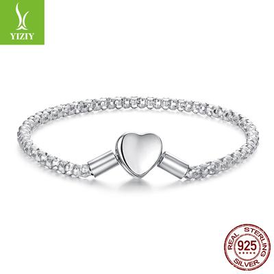 S925 Sterling Ezüst Love Galaxy Alap Karkötő, Sokoldalú DIY Karkötő Karkötő Kiegészítők