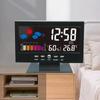 LED Intelligenter Multifunktionaler Leuchtender Wecker Wetter Farbbildschirm Zuhause Ewiger Kalender Tischuhr Vorhersageuhr