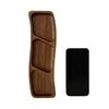 Multiple Compartment Storage Tray Made of Bamboos for Snacks Organization Prevents Flavor Mixing Stylish Irregular Color Pattern