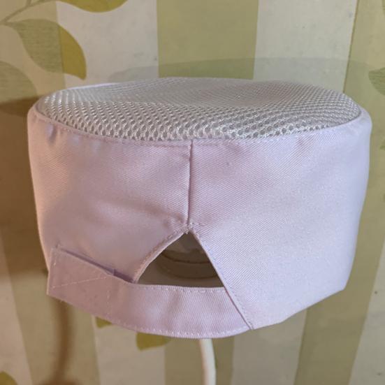 Filet respirant Dôme plat Fermeture à bande réglable Chapeau de chef Chapeau de travail pour serveur Nourriture japonaise et coréenne