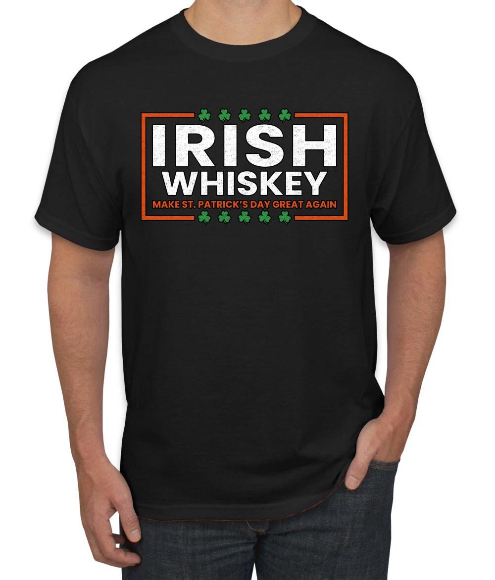 Irish Whiskey Make Great Again Men s T- Shirt M