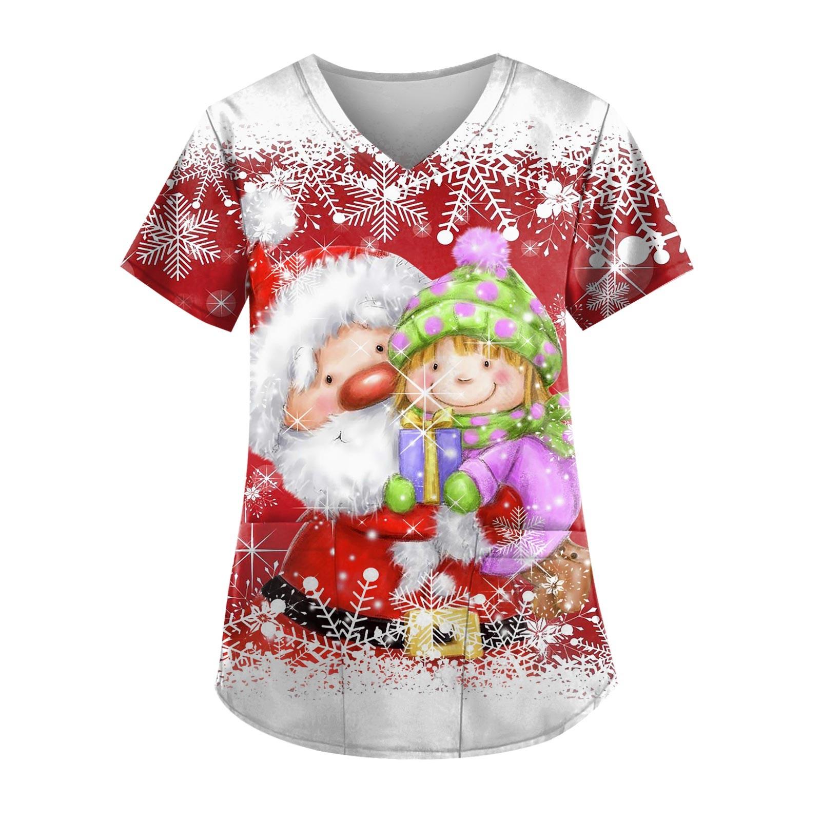 

Женский топ с карманом и коротким рукавом с крестом и V-образным вырезом XXXL винный