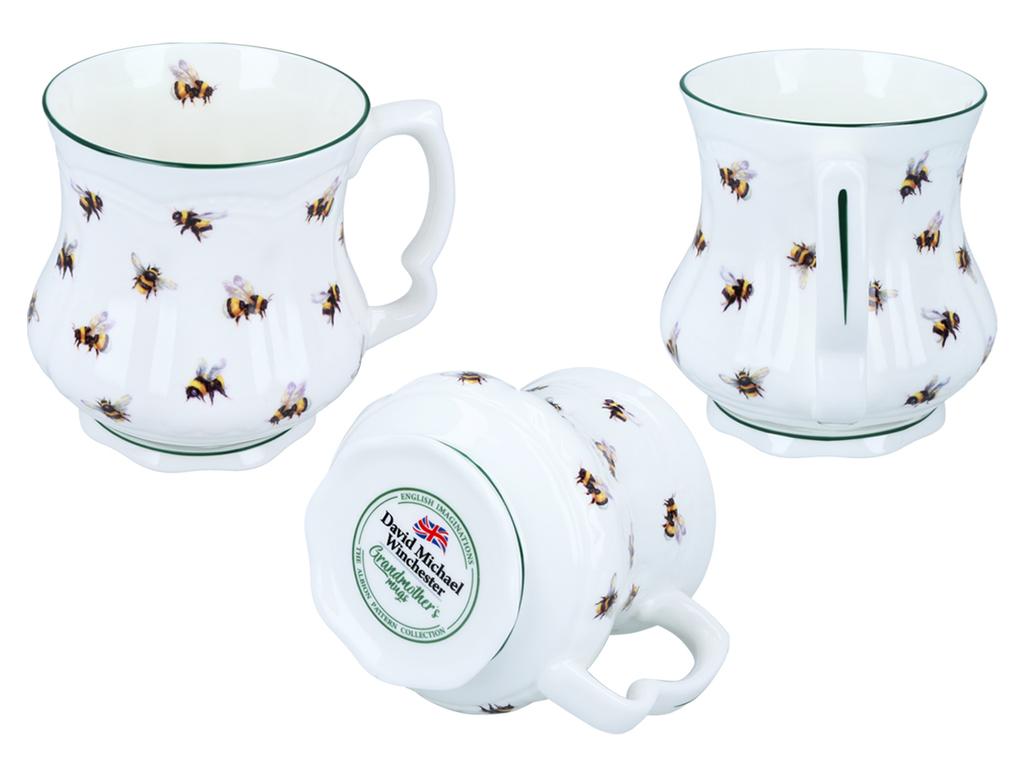 Kubek Babuni Pszczoły Carmani Ceramiczny Zdobiony 300Ml Prezent Dla Babci