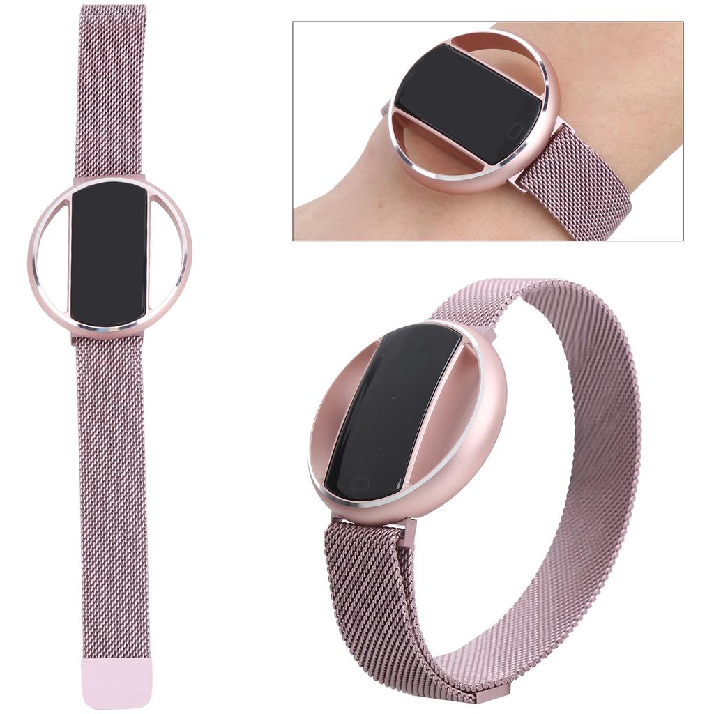 Smart Sports Bracelet Waterproof Fitness Smartwatch Bluetooth Health Monitoring Smart BandPink