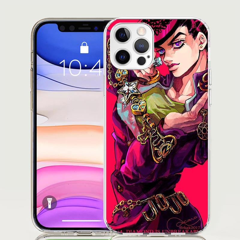 

JoJo Adventure Higashikata Josuke Phone Case for Apple iPhone 17 Air 16 15 Plus 14 + 13 Mini 12 11 Pro Max 7 8 SE 16Max Soft She iPhone 15 Pro