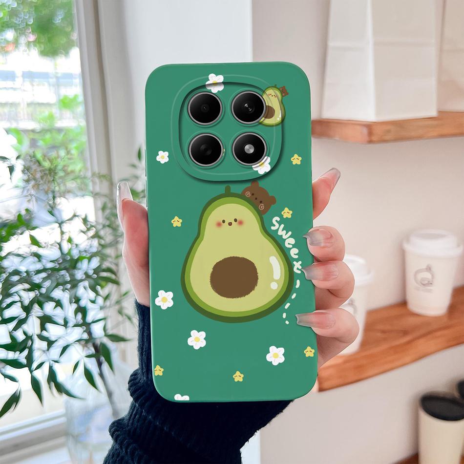 Cartoon Dinosaur Case For Poco M8 Pro 5G Back Cover For Poco M 8 Camera Lens Protection Soft Liquid Silicone Phone Protectors