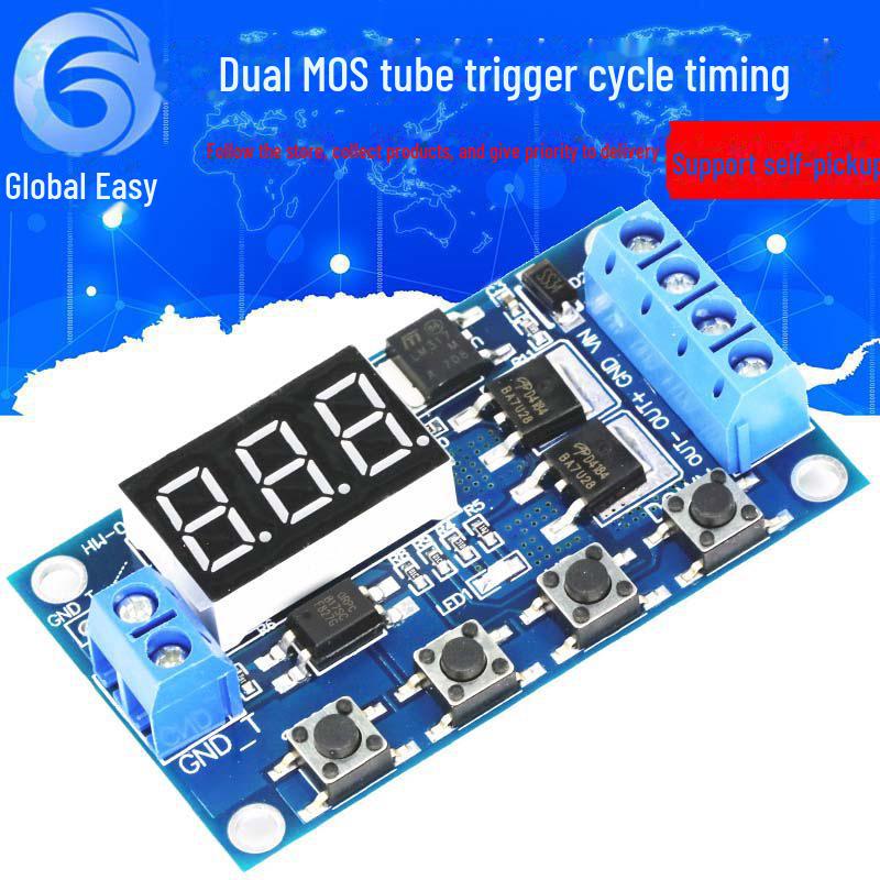 

Ланцюг перемикача затримки синхронізації подвійної трубки MOS, 12-24 В Dual MOS tube control board