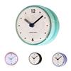 Waterproof  Anti-Fog Design Sucker Wall Clock Plastics Silent Quartz Clocks Sucker Wall Clock For Kitchen /Bathroom 75x75mm