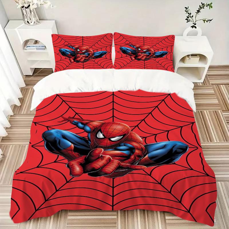 Spiderman Web Art Print 3Pcs Bedding Setduvet Cover With 2 Bedropillowcase Home Birthday Gift