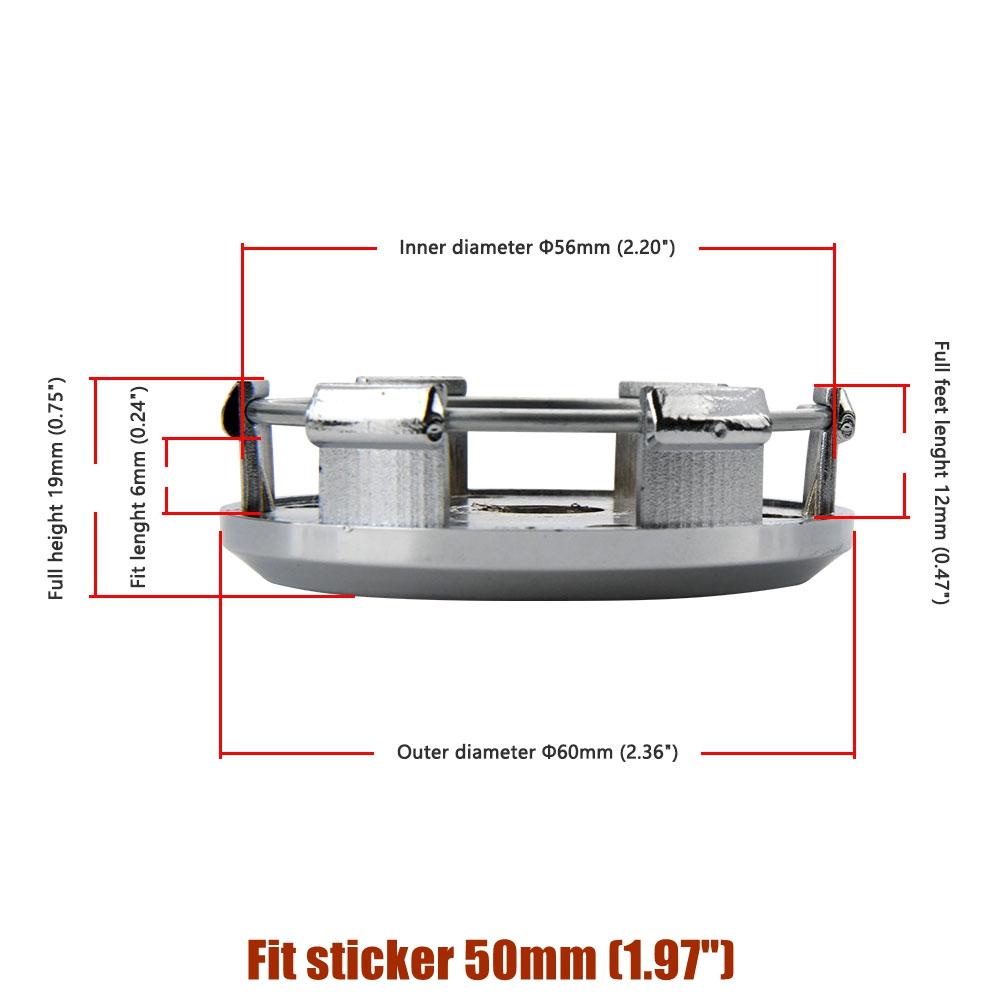 4PCS OD 60MM / ID 56MM Cap For Rims WORK EMOTION EQUIP MEISTER VS Emblem Wheel Center Cap Sport Car Logo Wheel Cover Hub Caps