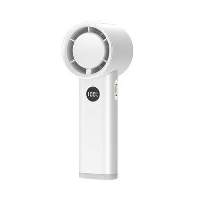 Portable Outdoor Handheld Turbine Small Fan Strong Wind USB Handheld Fan Household Digital Display High-speed Fan 60*60*167mm