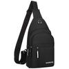 New Warrior Fabric Shoulder Bag, Crossbody Bag, Sling Bag Regular Men's Black H2409U5607201