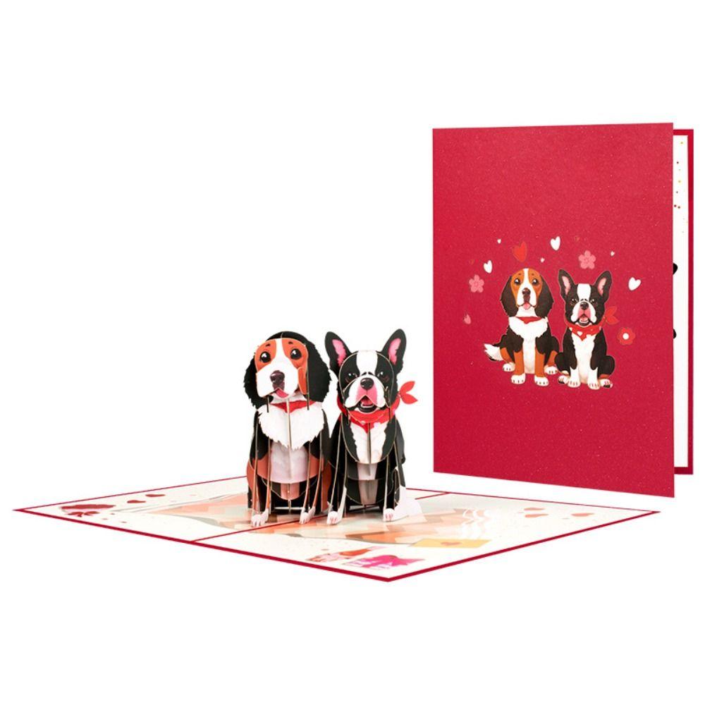 Cartoline Romantiche Pop-Up per San Valentino Elegante Biglietto di Auguri per Matrimonio Decorazione per Festival