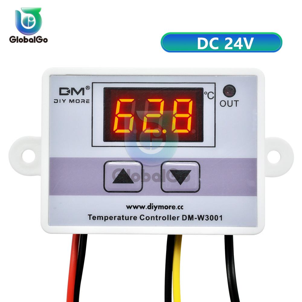 XH-W3001 W3001 LED Digital Thermoregulator Temperature Tester Smart Thermostat Temperature Sensor Controller Relay Output