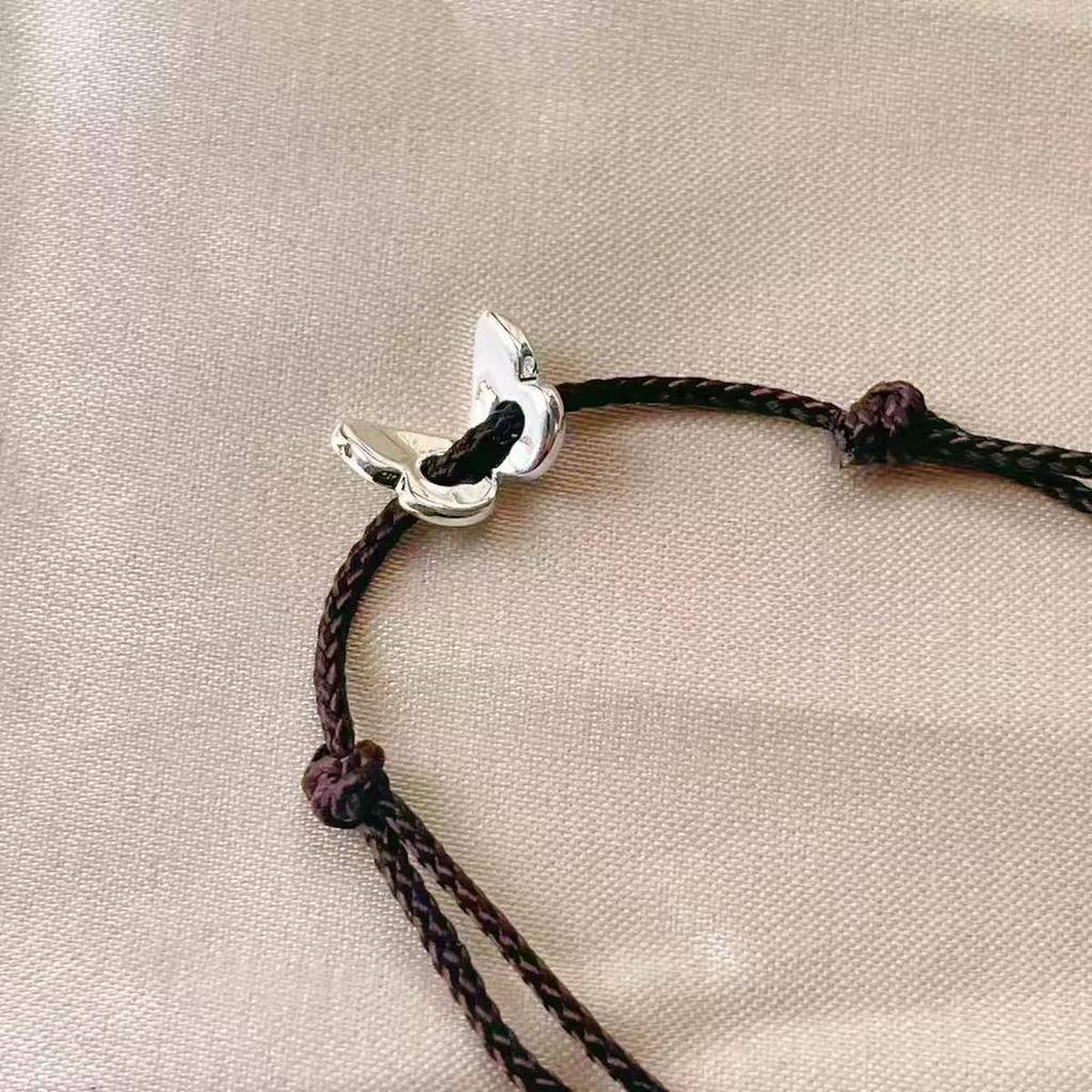 Hollow Butterfly Hand Rope Women'S Simple Adjustable Hand-Woven Bracelet
