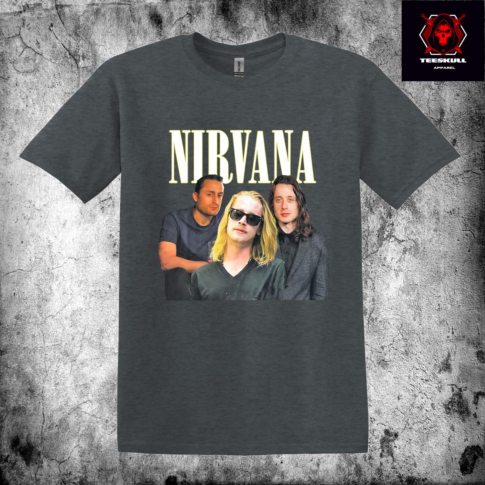 

26 Nirvana\ Macaulay Culkin Heavy Metal Rock Unisex Cotton Funny T-SHIRT S-3XL Unisex T-Shirt XXXXL