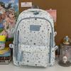 Schoolbag, Japanese-style backpack, niche, high-look, fresh and sweet, star backpack, double shoulder bag for middle and high school students