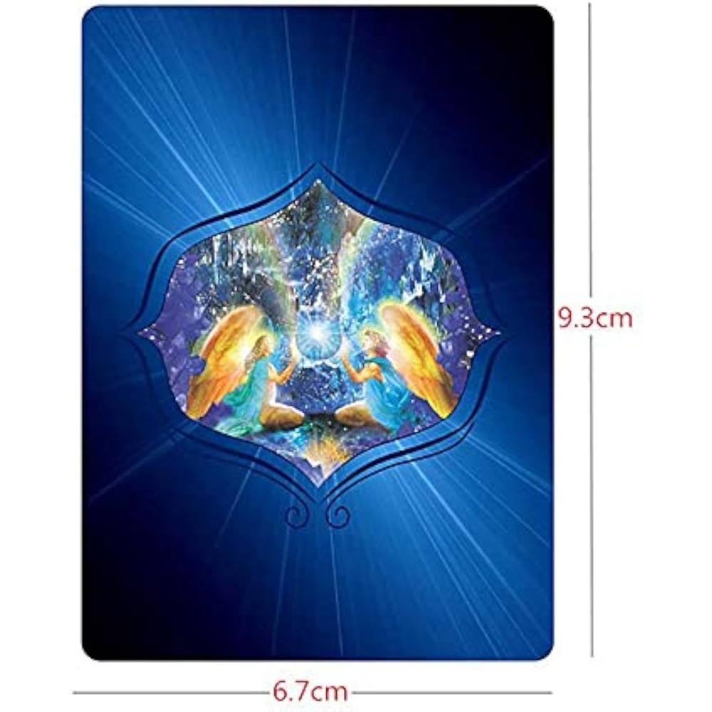 Crystal Angels Oracle Laser Cards 44 Pcs Cards 9.3*6.7cm