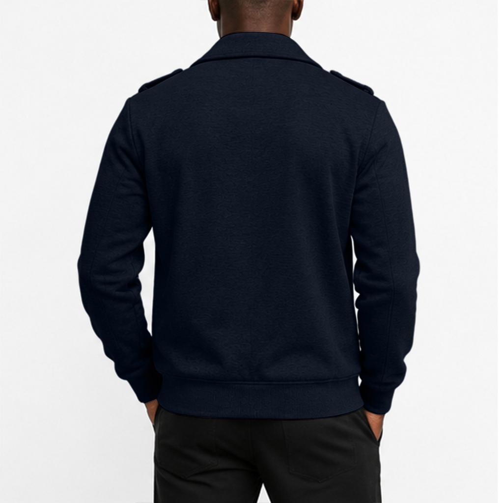 Men's Color Biker Lapel Collar Lined Casual Jacket for Everyday Wear