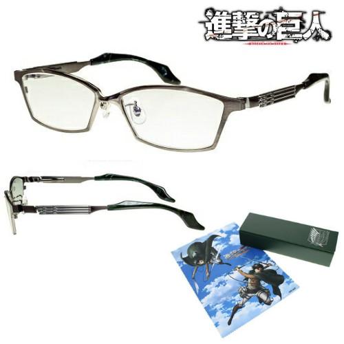 Attack on Titan Eren Mikasa Eyeglass Glasses frame Case Cloth Japan LTD