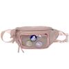 Japanese ins niche baby bag pain bag transparent badge breast bag, millet display messenger bag female student fanny pack