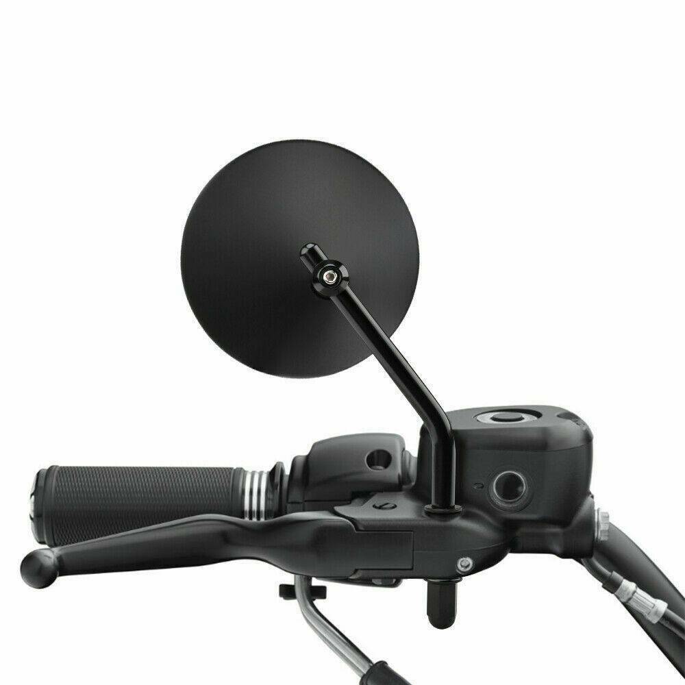 Black Chrome 8MM 10MM Rearview Side Mirrors Round Motorcycle Side Mirrors for Harley Sportster 883 1200 Road King