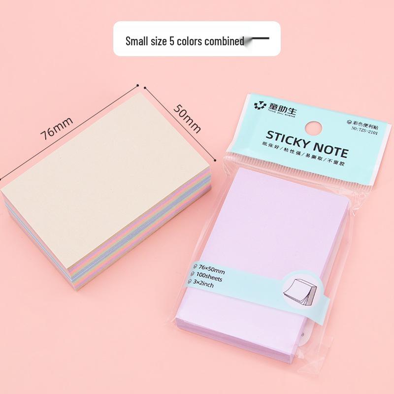 Morandi Color Sticky Notes - Tearable Student Stationery Index Tabs & Message Memo Pads