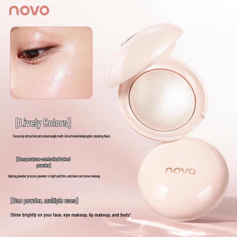 Novo Luminous Monochrome Highlight Powder for Natural Brightening and Contouring