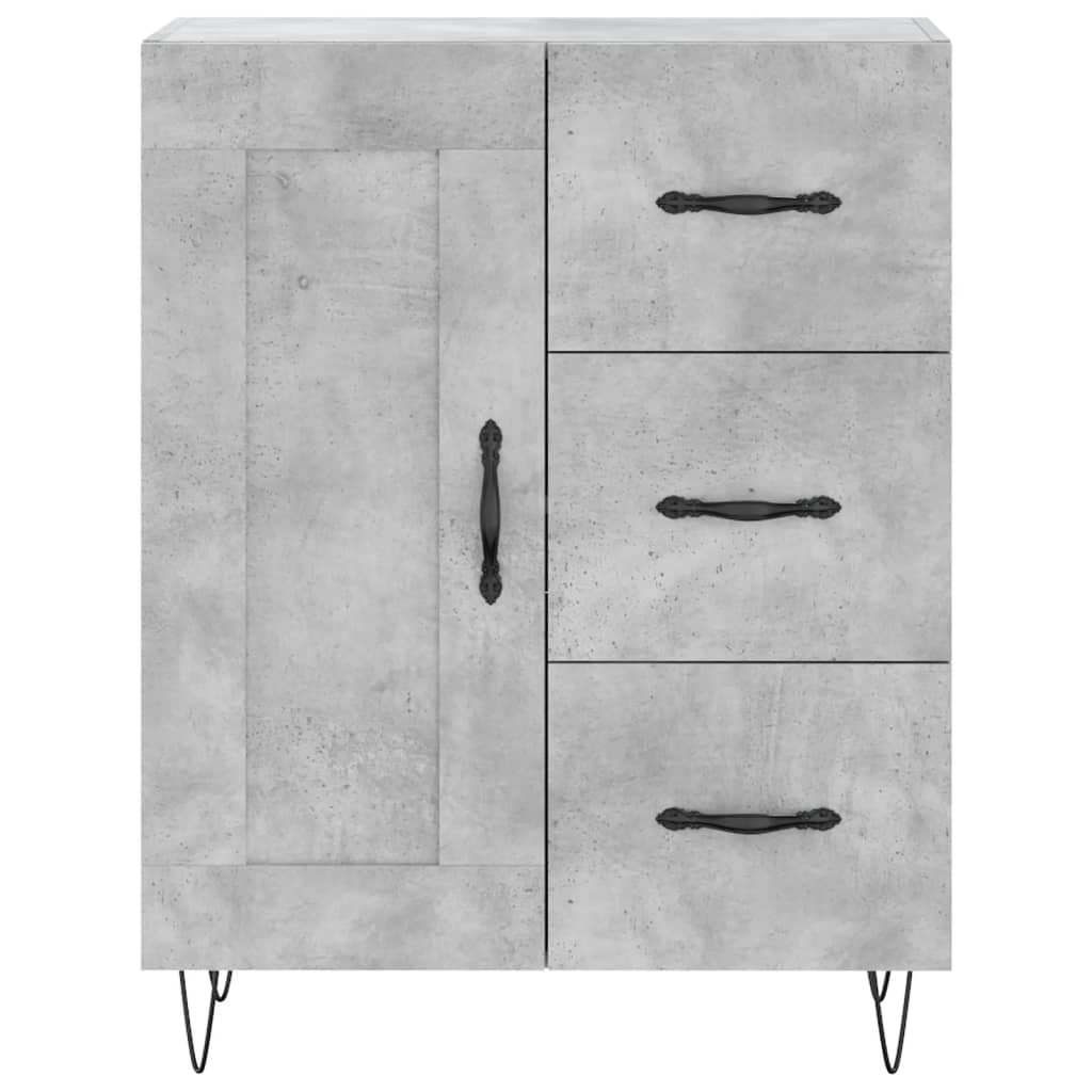 Highboard Concrete Grey 69.5 x 34 x 180 cm Particleboard