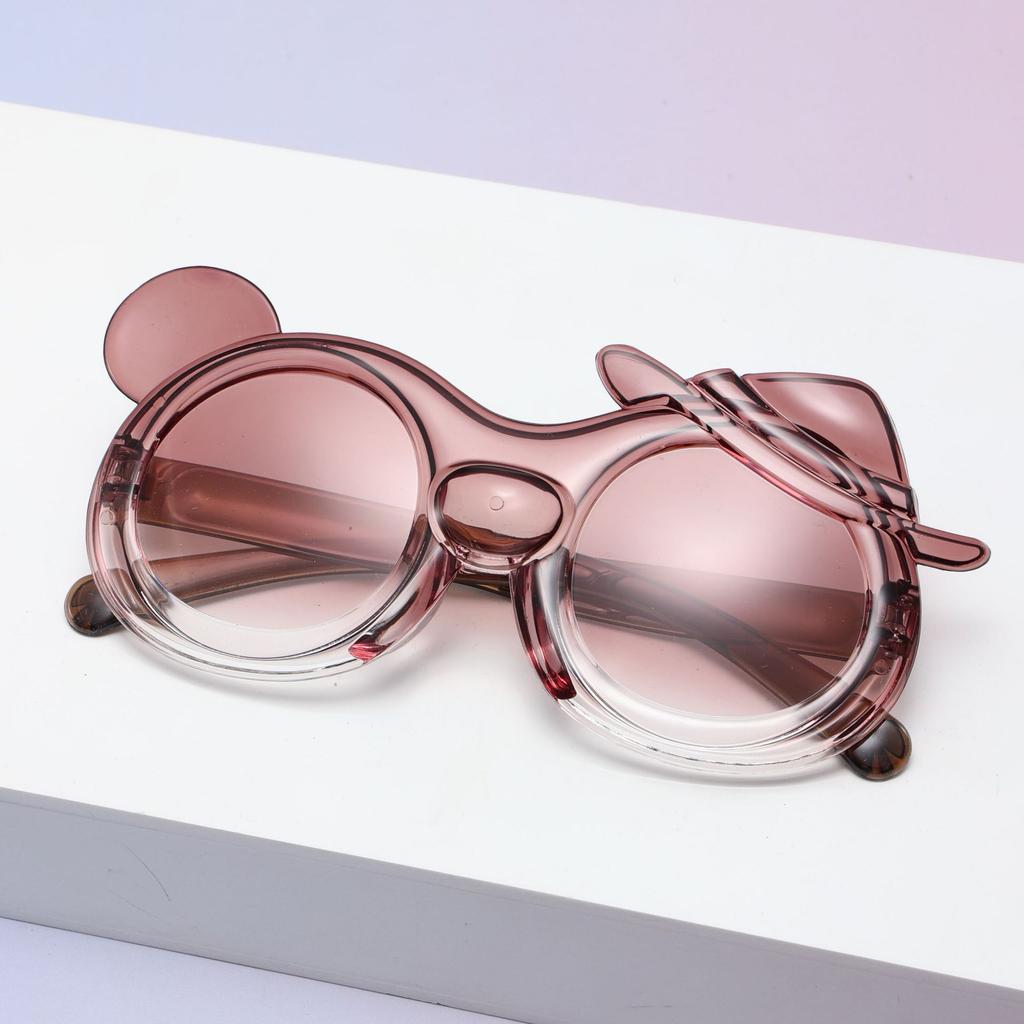 Children'S Fun Cartoon Children'S Sunglasses Bow Decoration Children'S Glasses Uv-Proof Baby Sunglasses