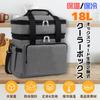 COZENTA Cooler Double 18L Box, Soft, Small, Lightweight, Layer, Insulated, Handbag/Shoulder Bag, 2-Way, (Gray)