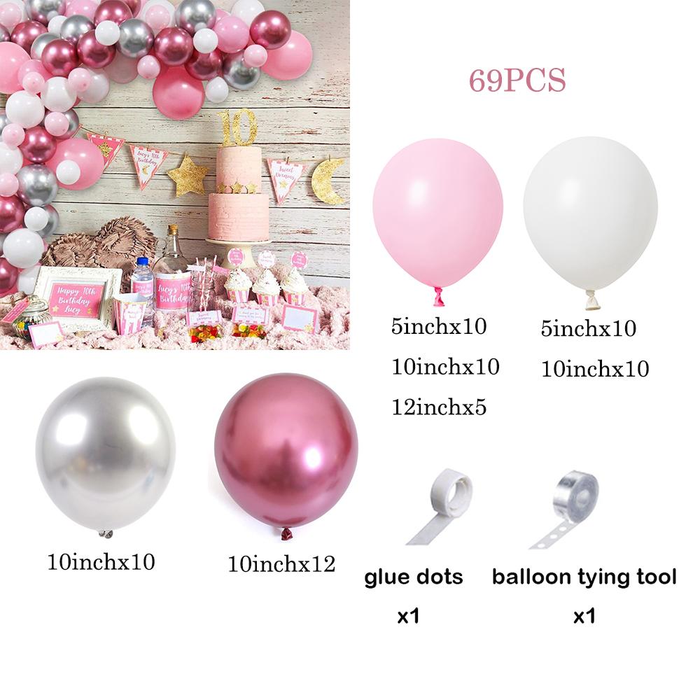 Pastel Pink Blue Balloons Arch Garland Kit Boys Girls Gender Reveal Baby Shower Ballon Decorations Birthday Party Decor Globos