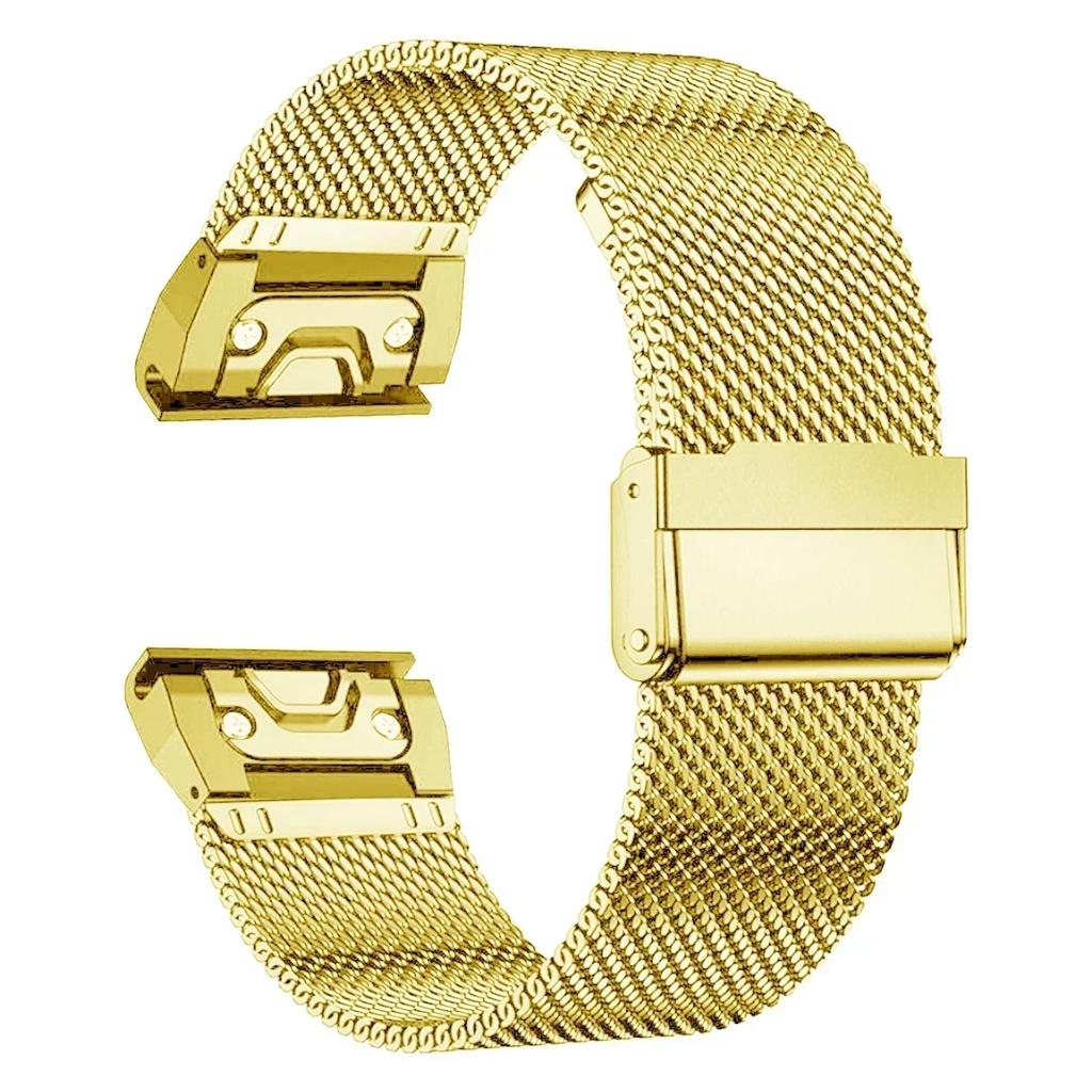 Edelstahlarmband für Garmin Uhr Fenix Fenix 8 E 6 6x 7 7x Pro 5 5x Plus 5s 6s 20/22/26mm Metallarmband Armband Ac