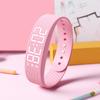 LED Digital Alarm Bracelet Adjustable Vibrating Alarm Smart Fitness Wristbands  for Students