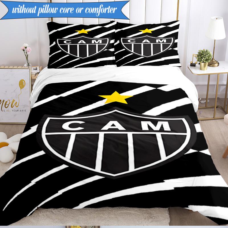 3PCS Love For Atlético Printed Soft Bedding Set,Including 1pc Duvet Cover And 2pcs Pillowcases Perfect for Bedroom, Dormitory, Fan Gift