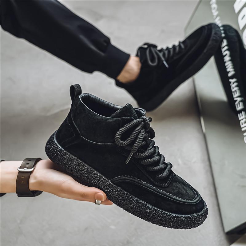 Herrenschuhe Herbsttrend Retro Flip Fell Board Schuhe Herren 2024 neu Koreanische Version vielseitig lässig Arbeit Arbeitsschutzschuhe