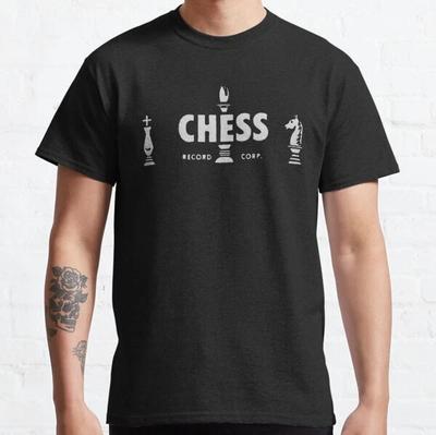 Scacchi Records Miglior Design Idee Regalo Maglietta Classica S-3XL