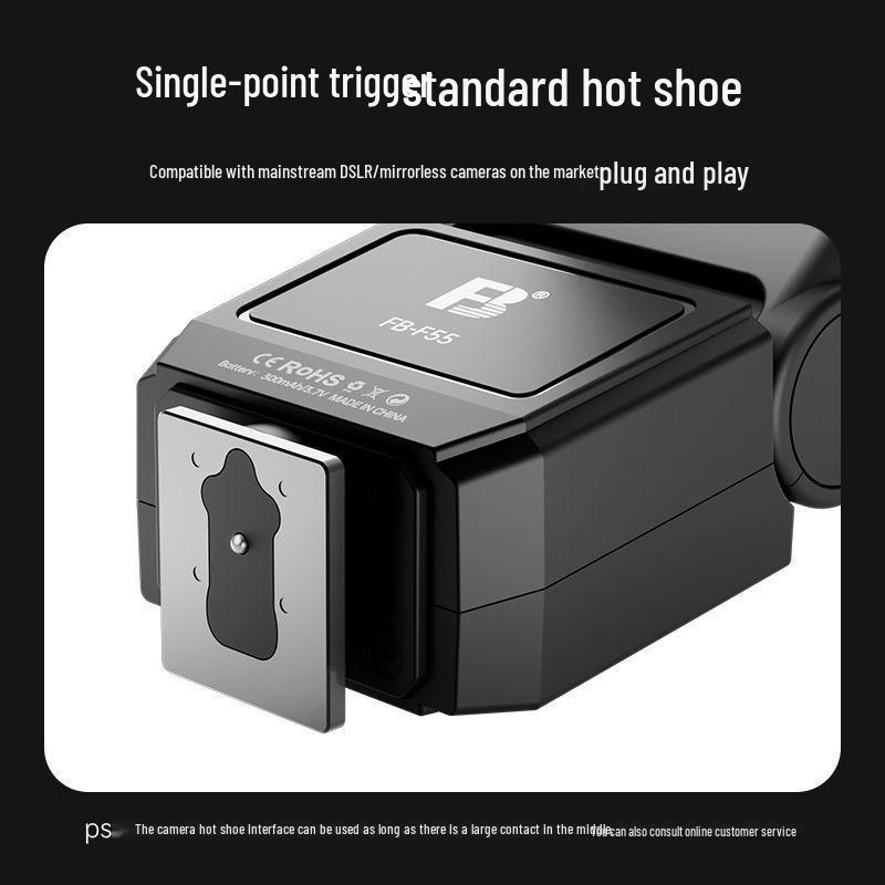 Fengbiao Mini Flash for Mirrorless & SLR Cameras – Portable On-Camera Portrait & Outdoor Fill Light with Hot Shoe Compatibility