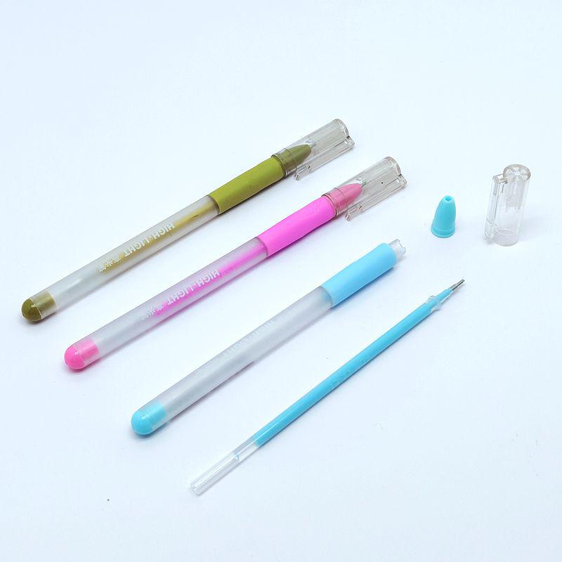 Oudemei 12-Color Pastel Highlighter Journal Pens, Watercolor & Outline for Drawing, Notes & Doodling, 1.0mm White Tip.