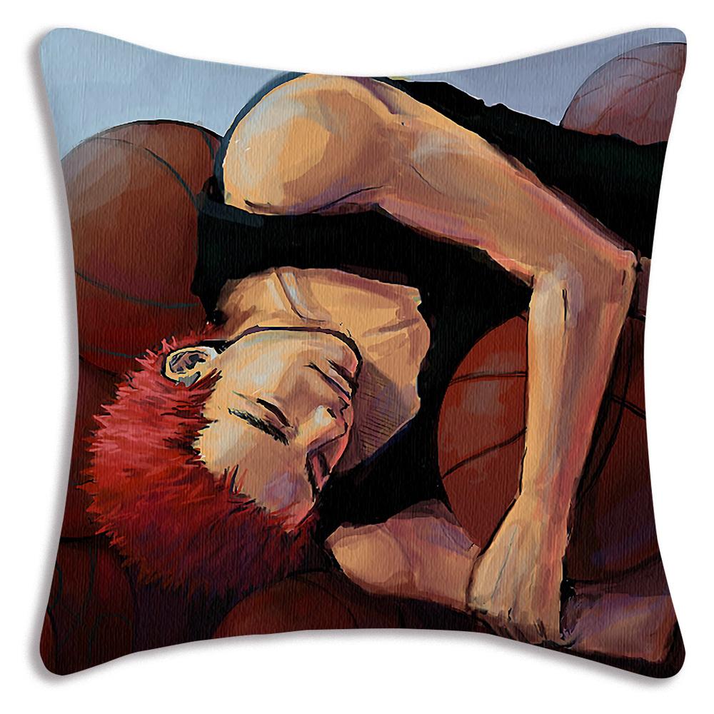 Anime For Slams D-Dunk Pillow Covers Cartoon Sofa Decorative Home Double-sided Printing Short Plush Cute Cushion Cover