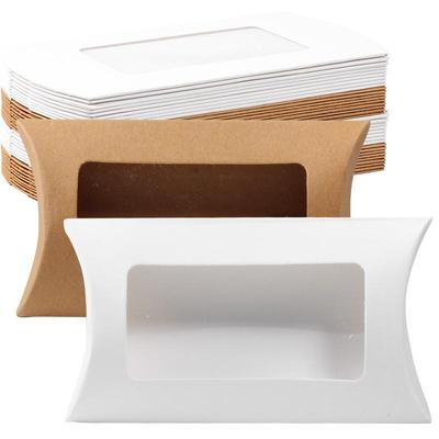 European Style Kraft Paper Wedding Candy Box with Figurine Decoration