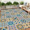 Retro Persian Ethnic Color Outdoor Floral Carpet High-end Luxury Tea Table Rugs Dining Room Anti-slip Large Area Washable Mats