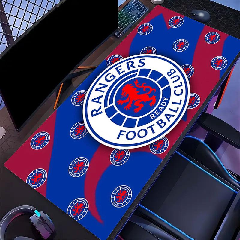 Tapis de Souris Rangers FC, Grand Tapis de Bureau pour Gaming, Tapis de Souris XXL Antidérapant pour Ordinateur Portable & Tablette, Tapis de Jeu pour Mini PC avec Bords Cousus