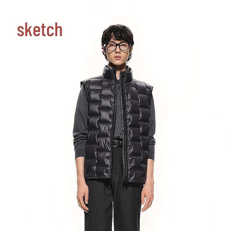 

CROQUIS Мужской короткий пуховый жилет без рукавов со стойкой XL