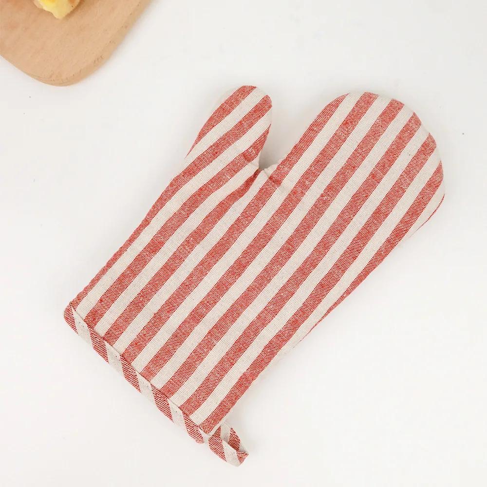 Dicke Küchen-Hitzebeständige Handschuhe Rutschfest Langlebig Zum Backen Mikrowelle Hitzebeständig Sicher Kochen