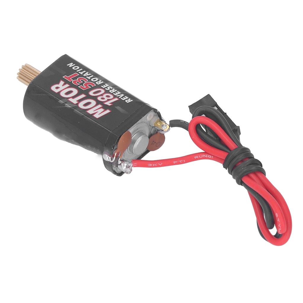 Brushed 53T Motor 180 Brushed Large Torque Motor for Traxxas TRX4M 118 Climbing Car Black