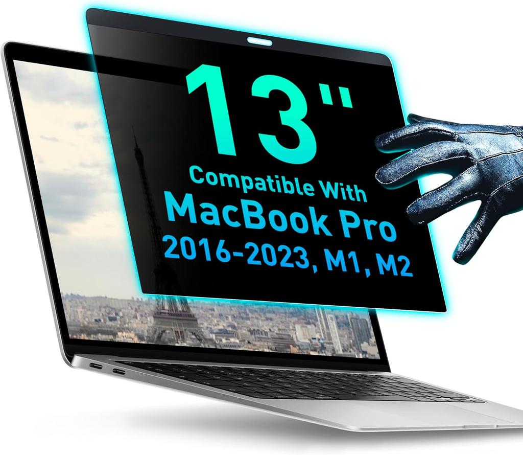 Magnetic Privacy Screen for MacBook Pro 14" M1, M2, M3 Anti-Blue Light Anti-Glare Laptop Screen Protector 13.6" 14" 15" 16" Blue Light Blocking Filter