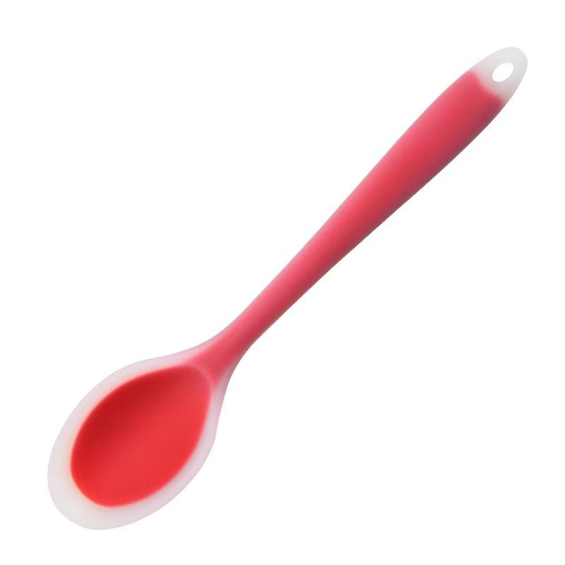 

In-Stock High-Temperature Resistant Food-Grade Silicone Salad Spoon for Kids 3000