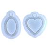Silicone Pendant Moulds Keychain Jewelry Mould Silicone Crafting Keychain Silicone Molds DIY Hand-making Gadget 2 Colors